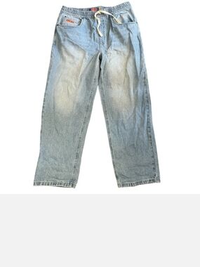 Empyre Light Blue Relaxed Drawstring Jeans
